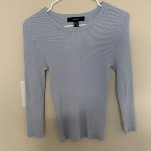 ribbed long sleeved shirt